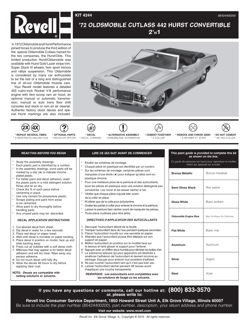 72 Oldsmobile Cutlass 442 Hurst Convertible 2'N1