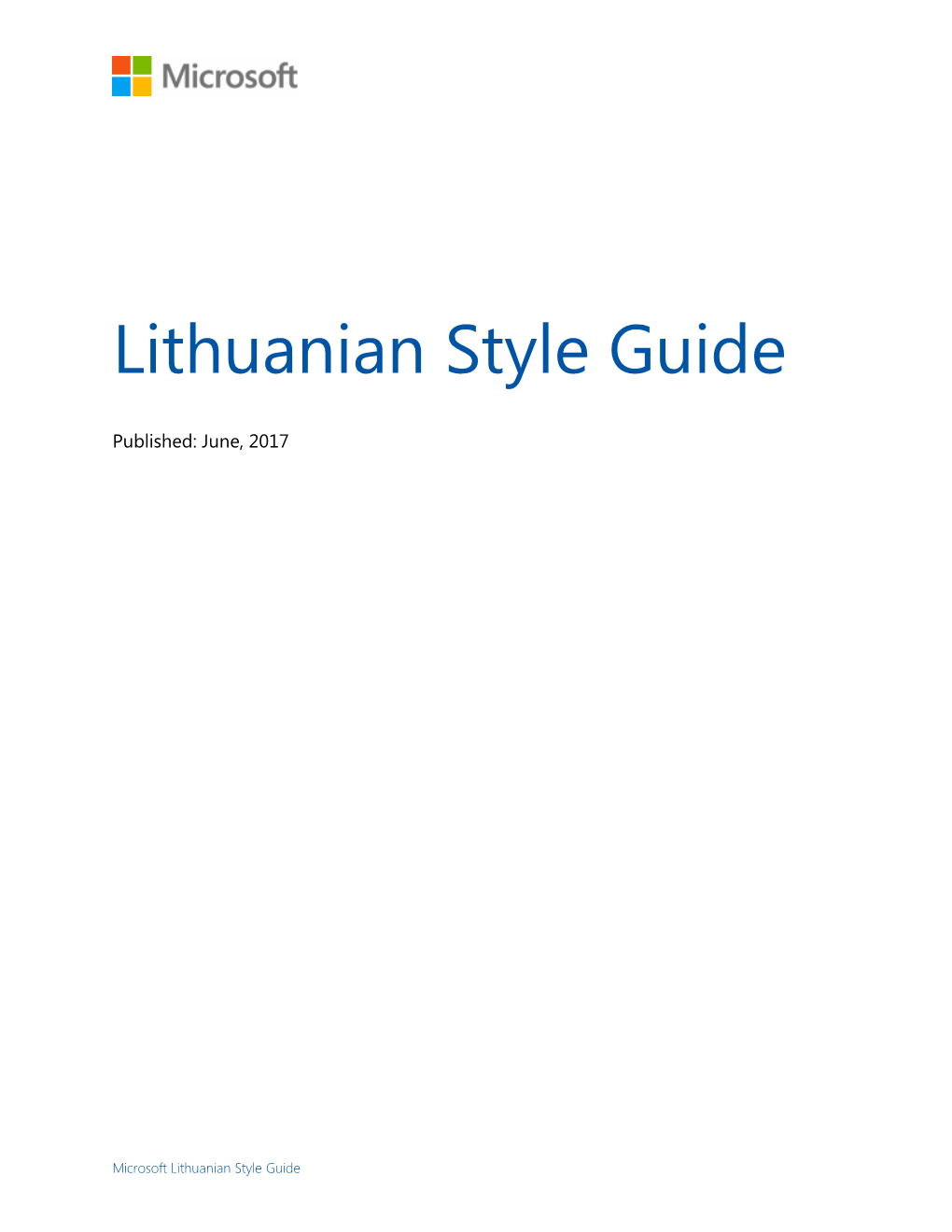 Lithuanian Style Guide