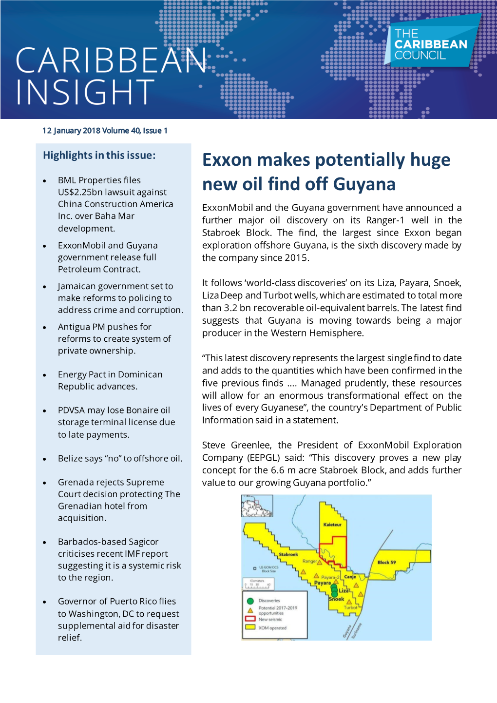 Exxon Makes Potentially Huge New Oil Find Off Guyana