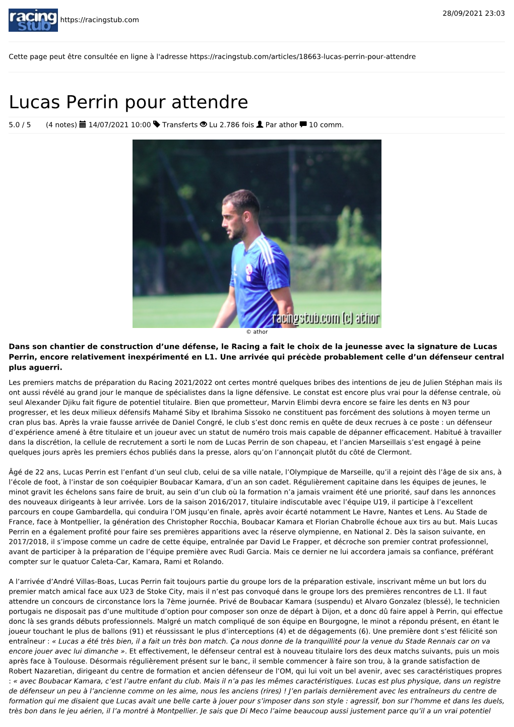 Lucas Perrin Pour Attendre