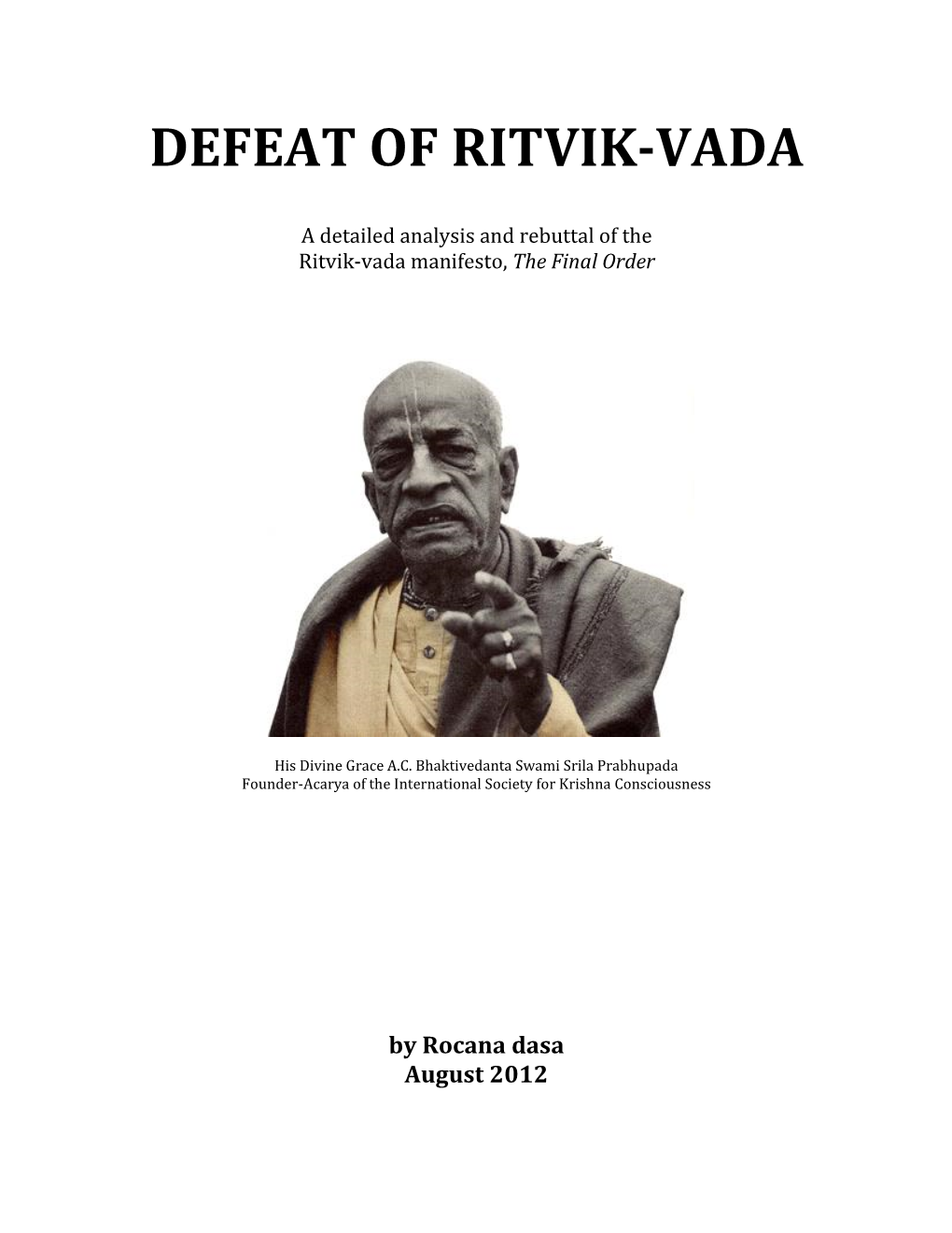 Defeat of Ritvik-Vada