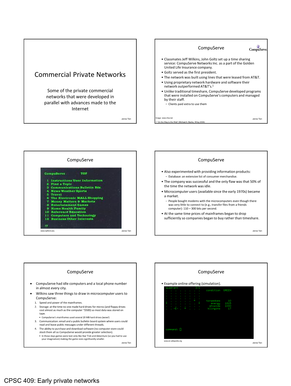 Early Private Networks Compuserve the Source