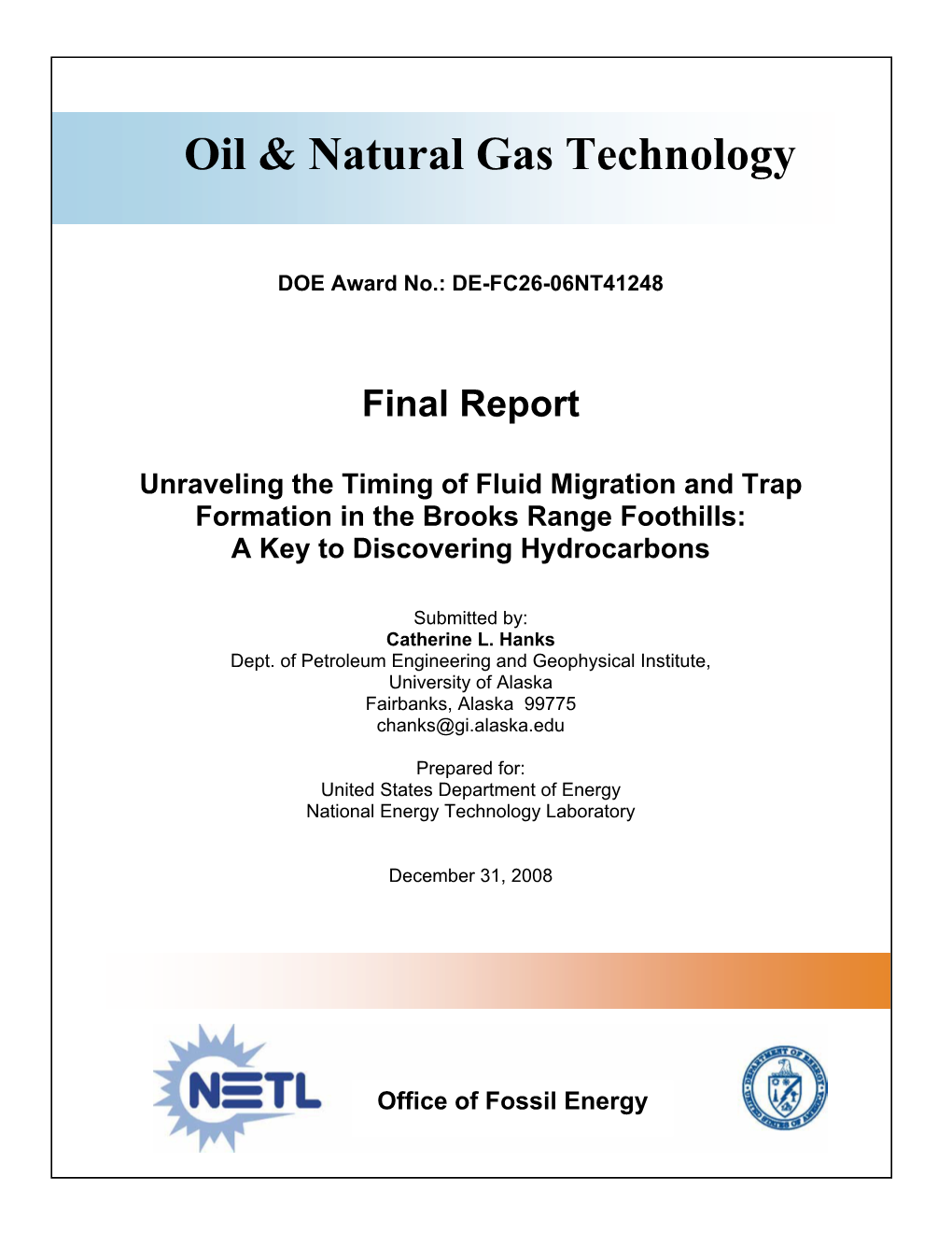 Oil & Natural Gas Technology