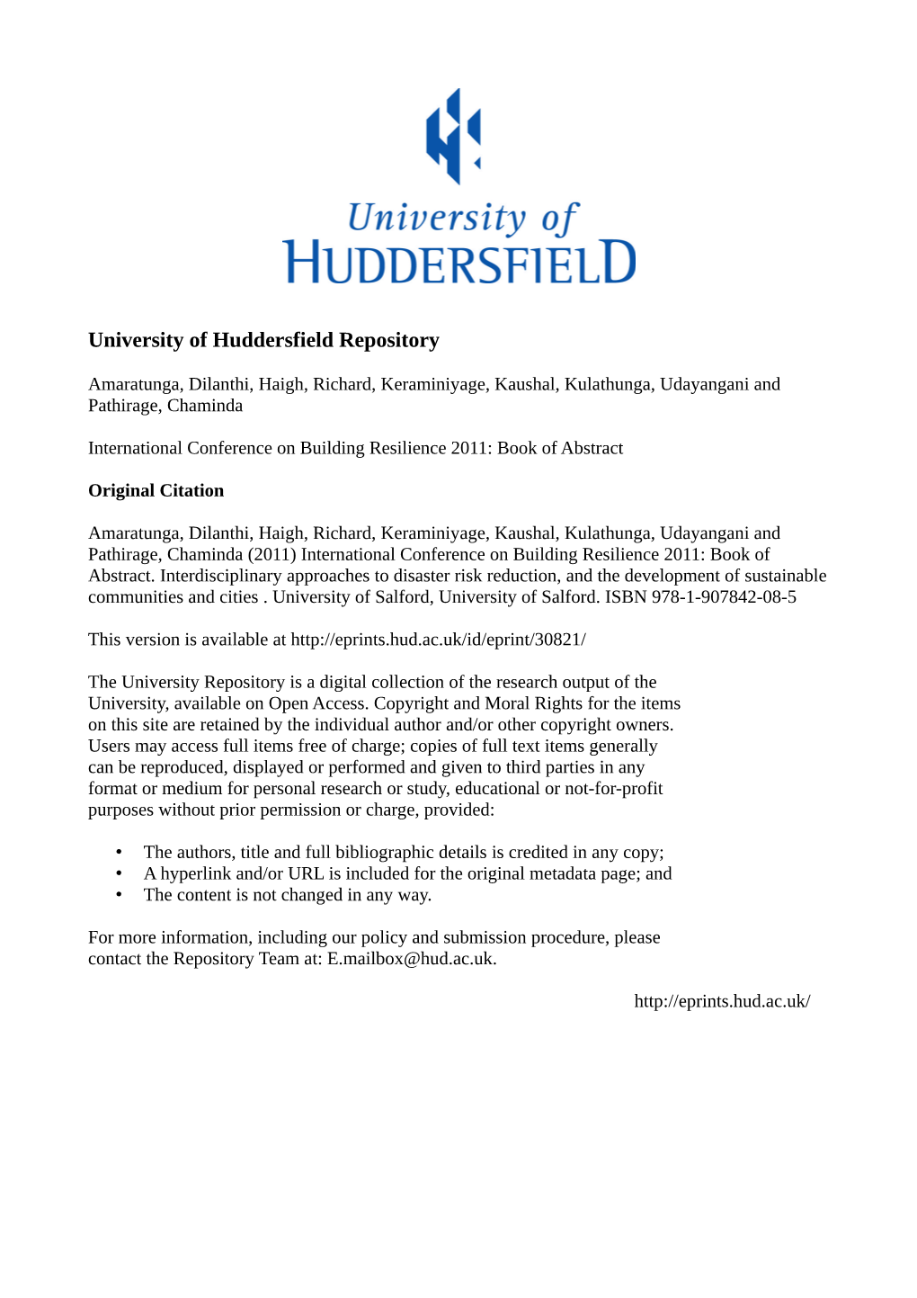 Interdisciplinary Approaches to Disaster Risk Reduction, and the Development of Sustainable Communities and Cities