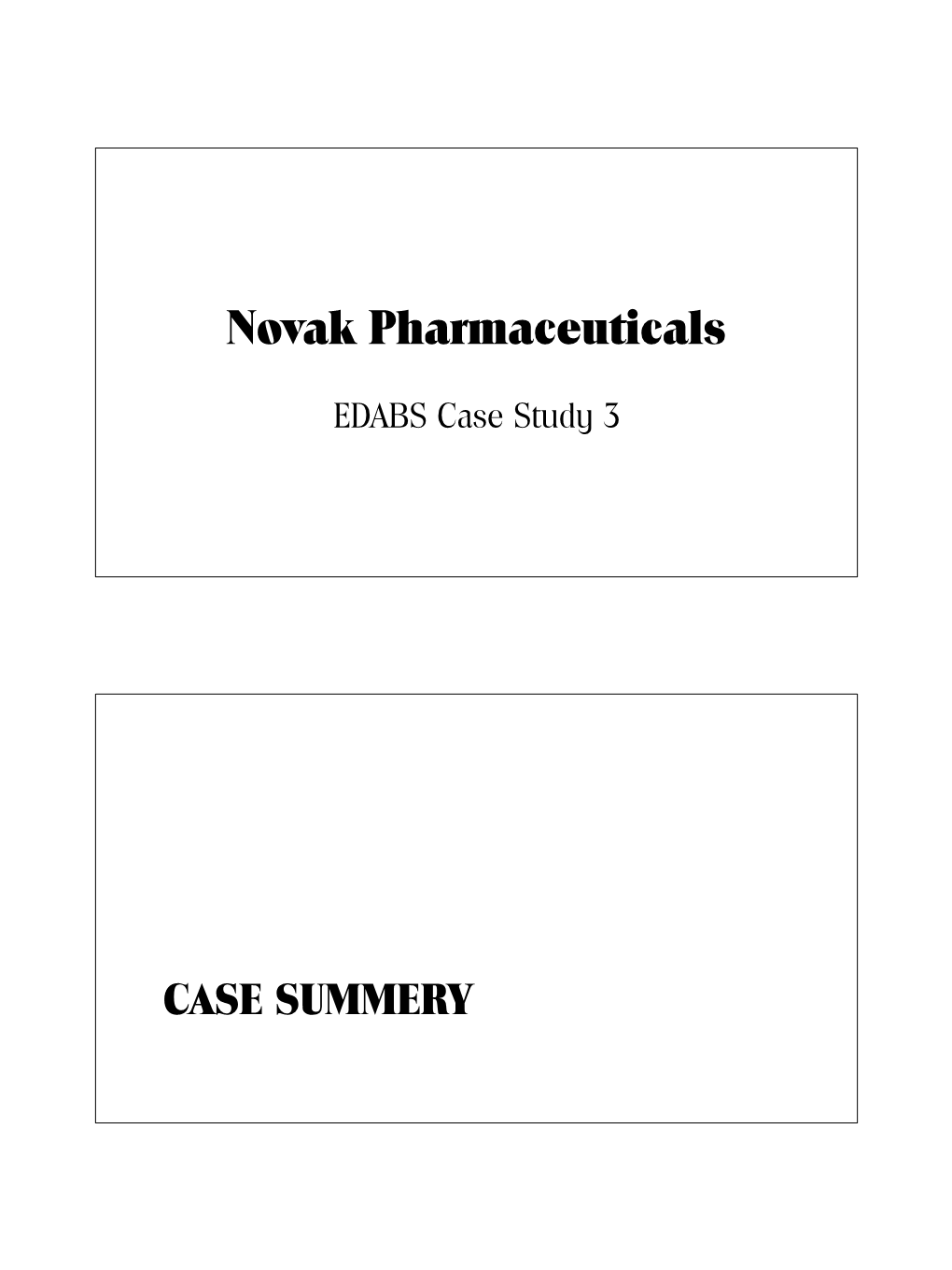 Novak Pharmaceuticals