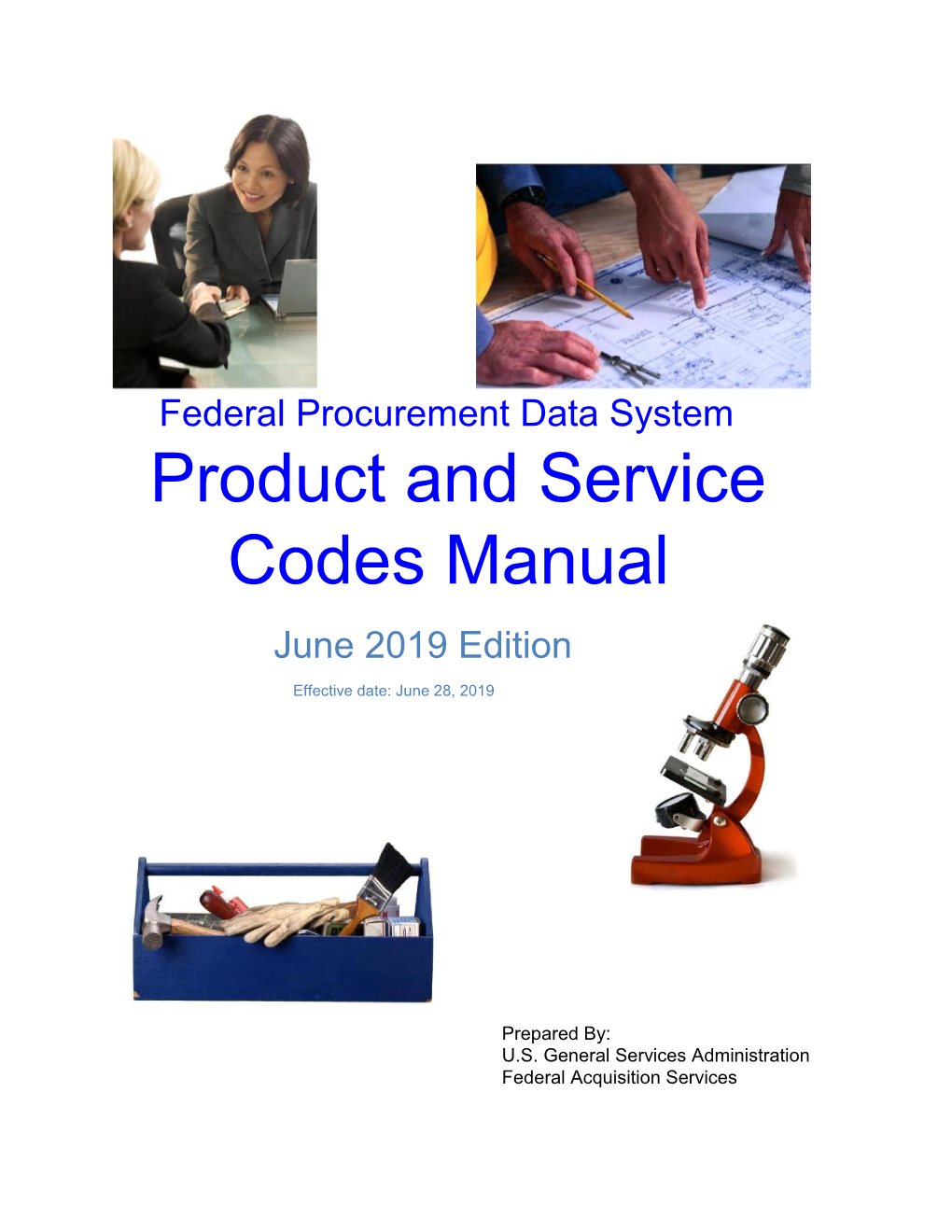 Product and Service Codes Manual