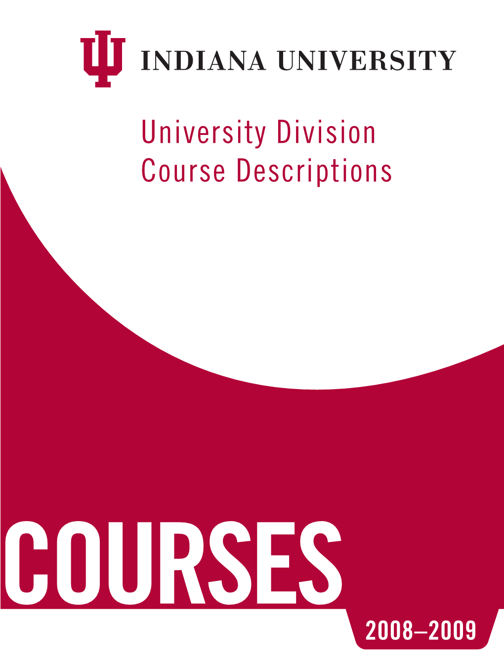 University Division Course Descriptions