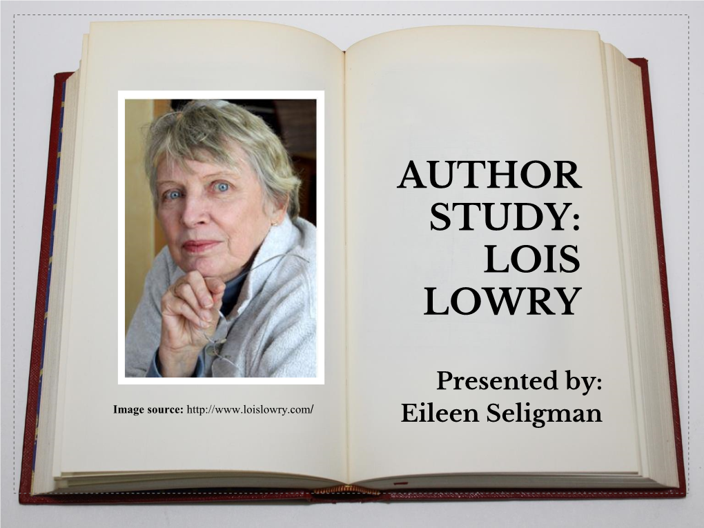 Author Study: Lois Lowry