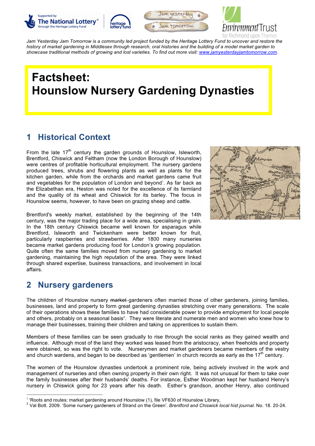 Hounslow Nursery Gardening Dynasties