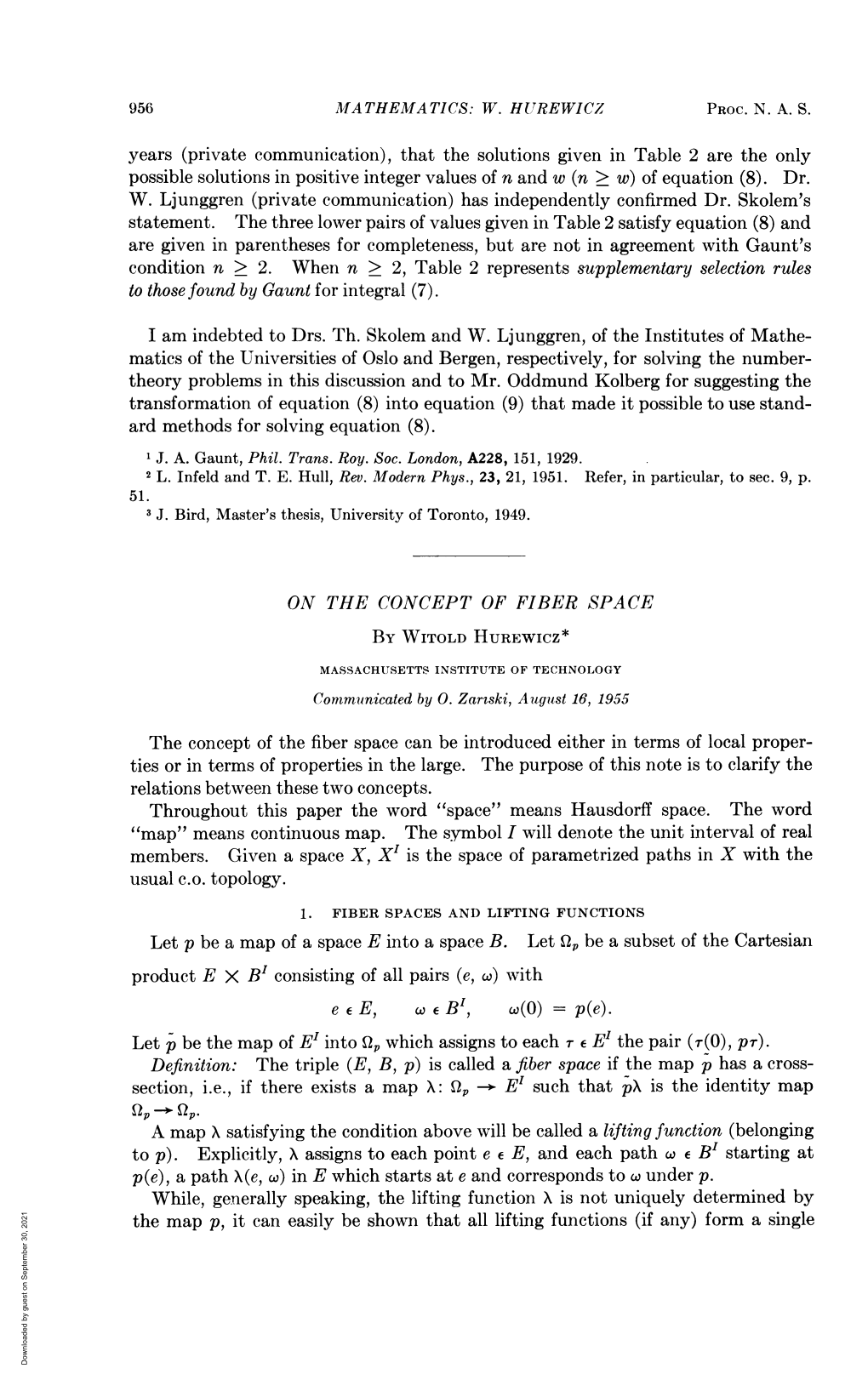 Members. Given a Space X, X' Is the Space of Parametrized Paths in X with the Usual C.O