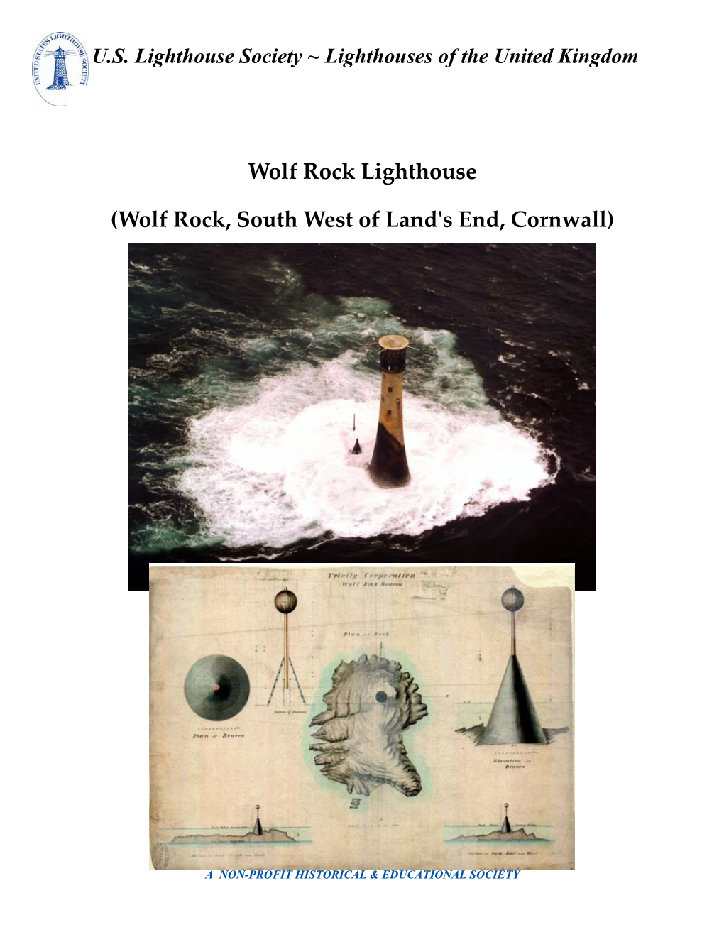 Wolf Rock Lighthouse, Wolf Rock, South