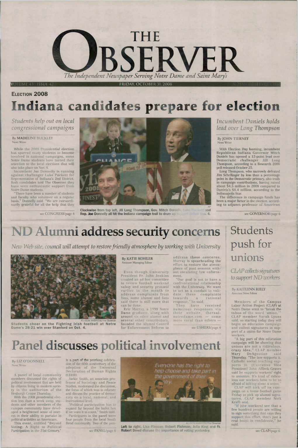 Indiana Candidates Prepare for Election