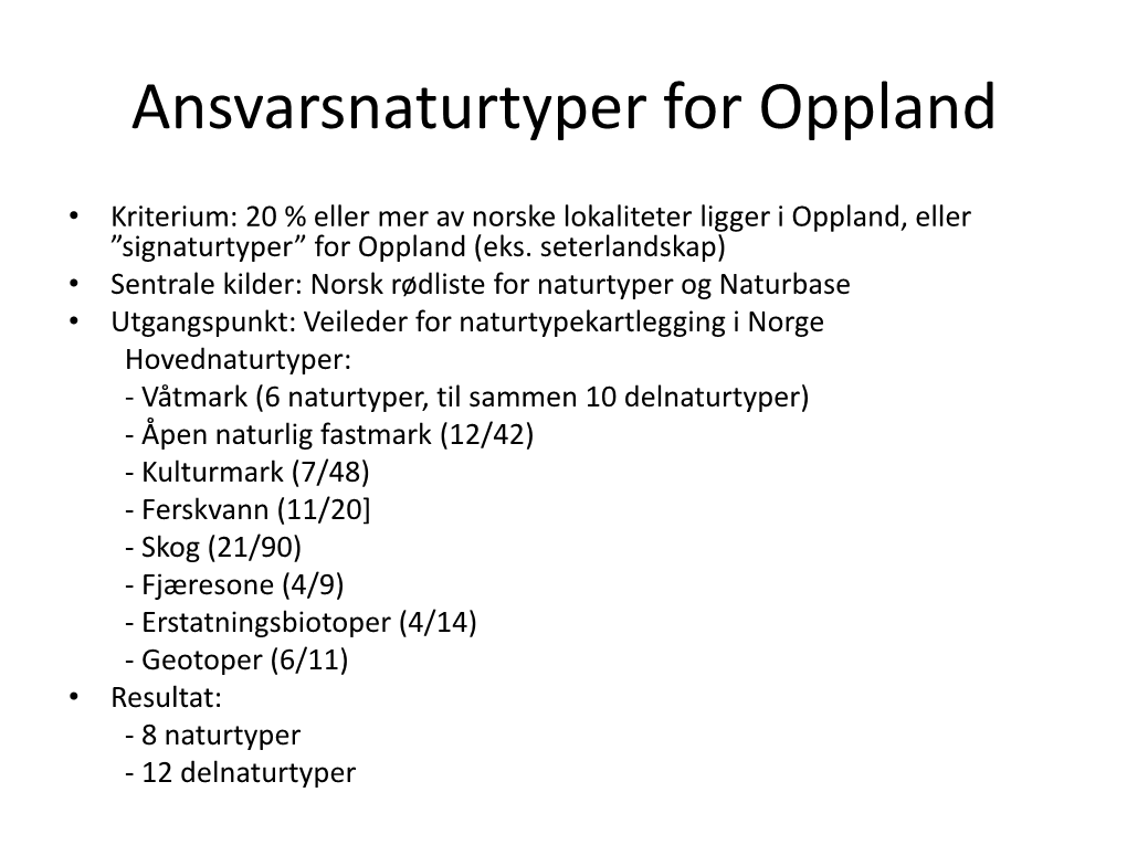 Valdres Arter Og Naturtyper