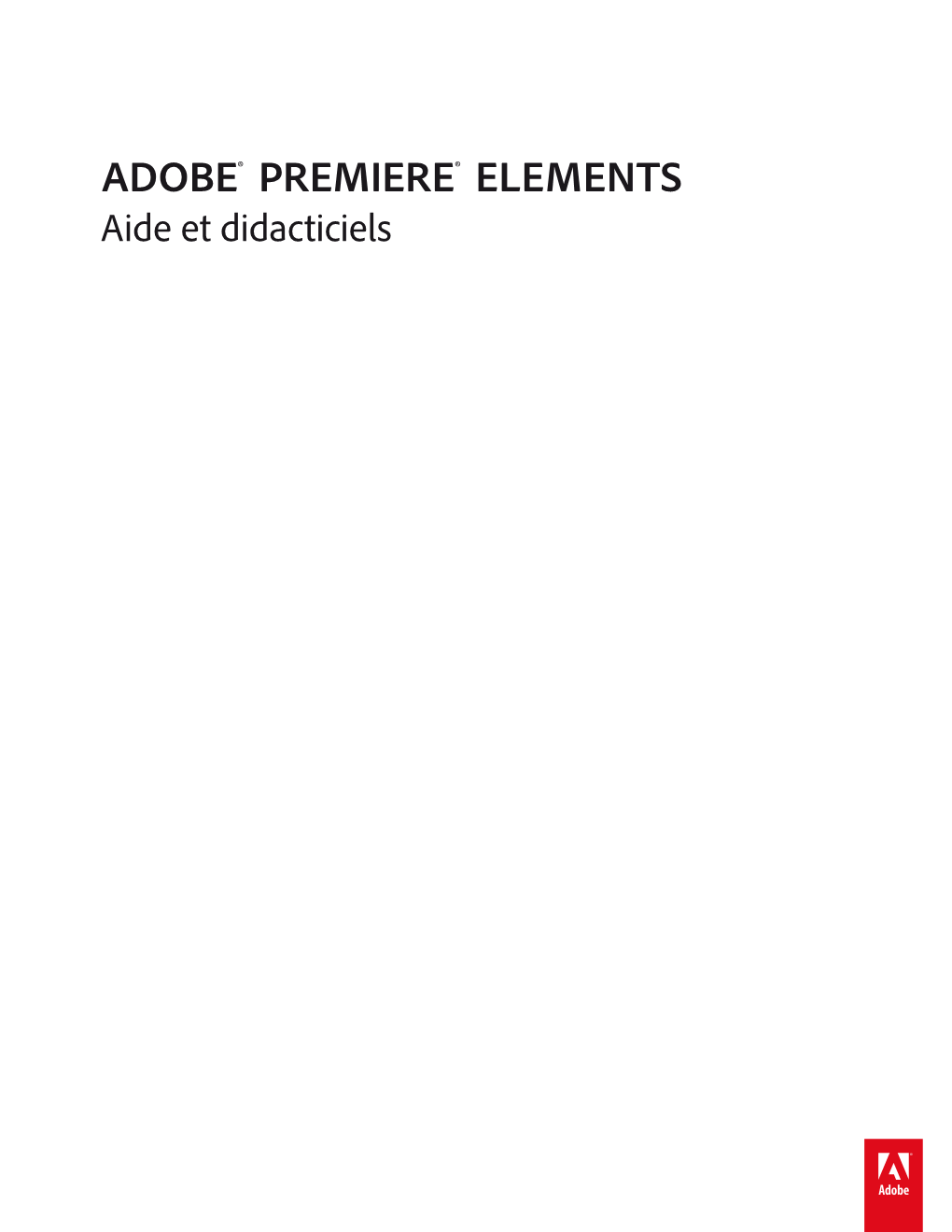 Adobe Premiere Elements 13