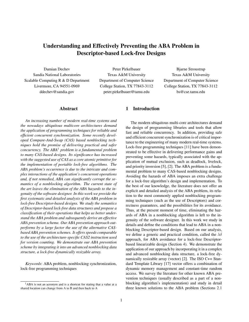 Understanding and Effectively Preventing the ABA Problem in Descriptor-Based Lock-Free Designs