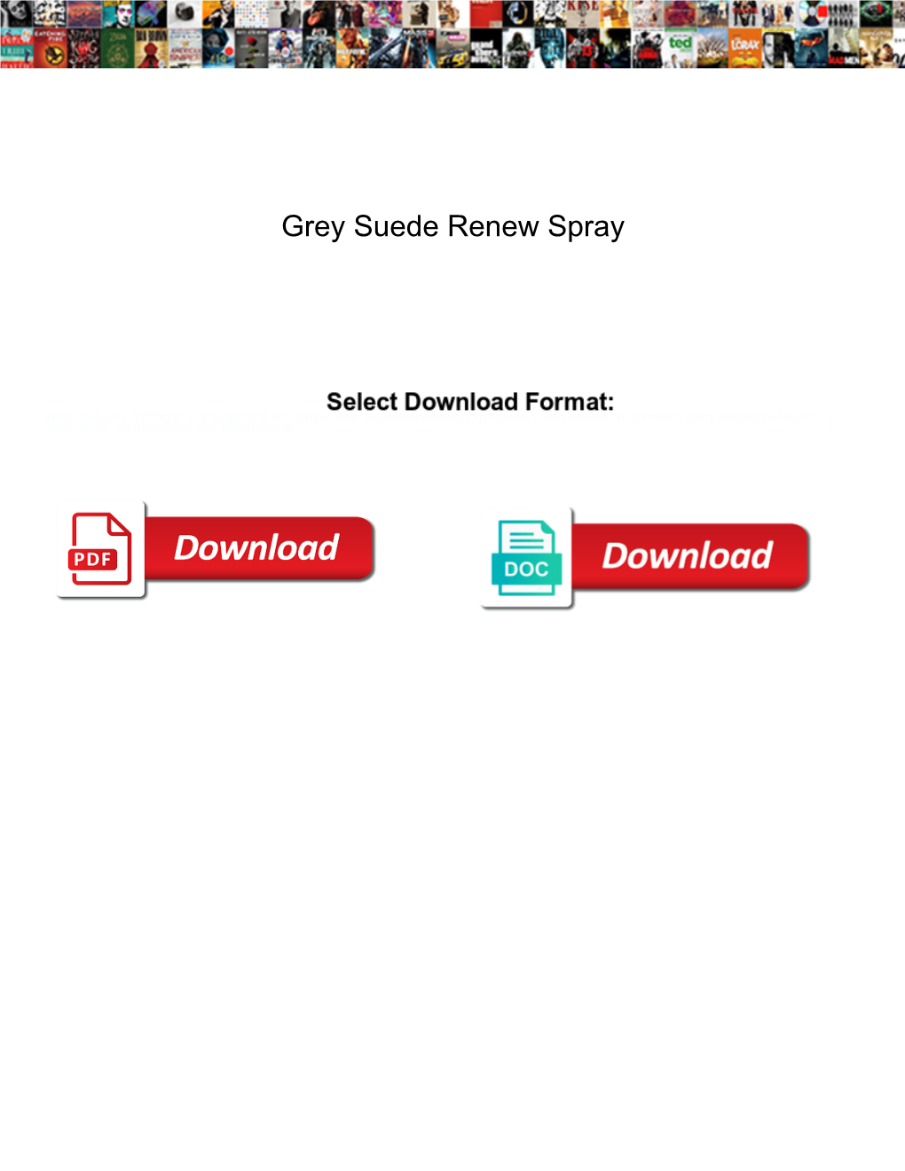 Grey Suede Renew Spray