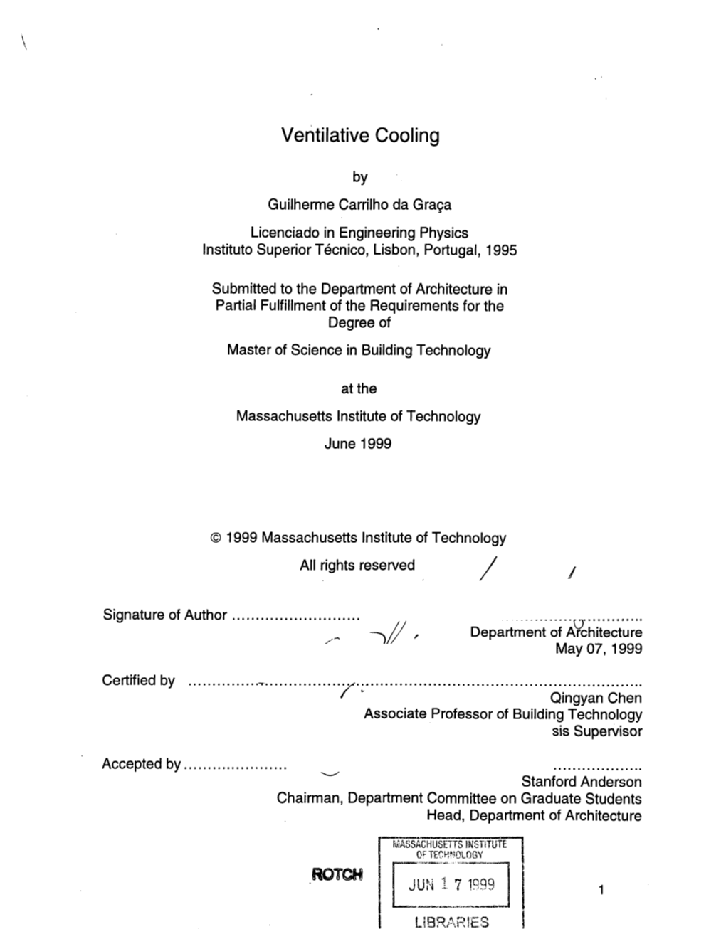 Ventilative Cooling