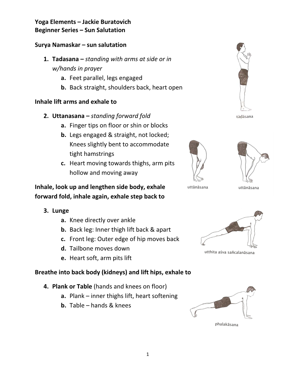 Yoga Elements – Jackie Buratovich Beginner Series – Sun Salutation