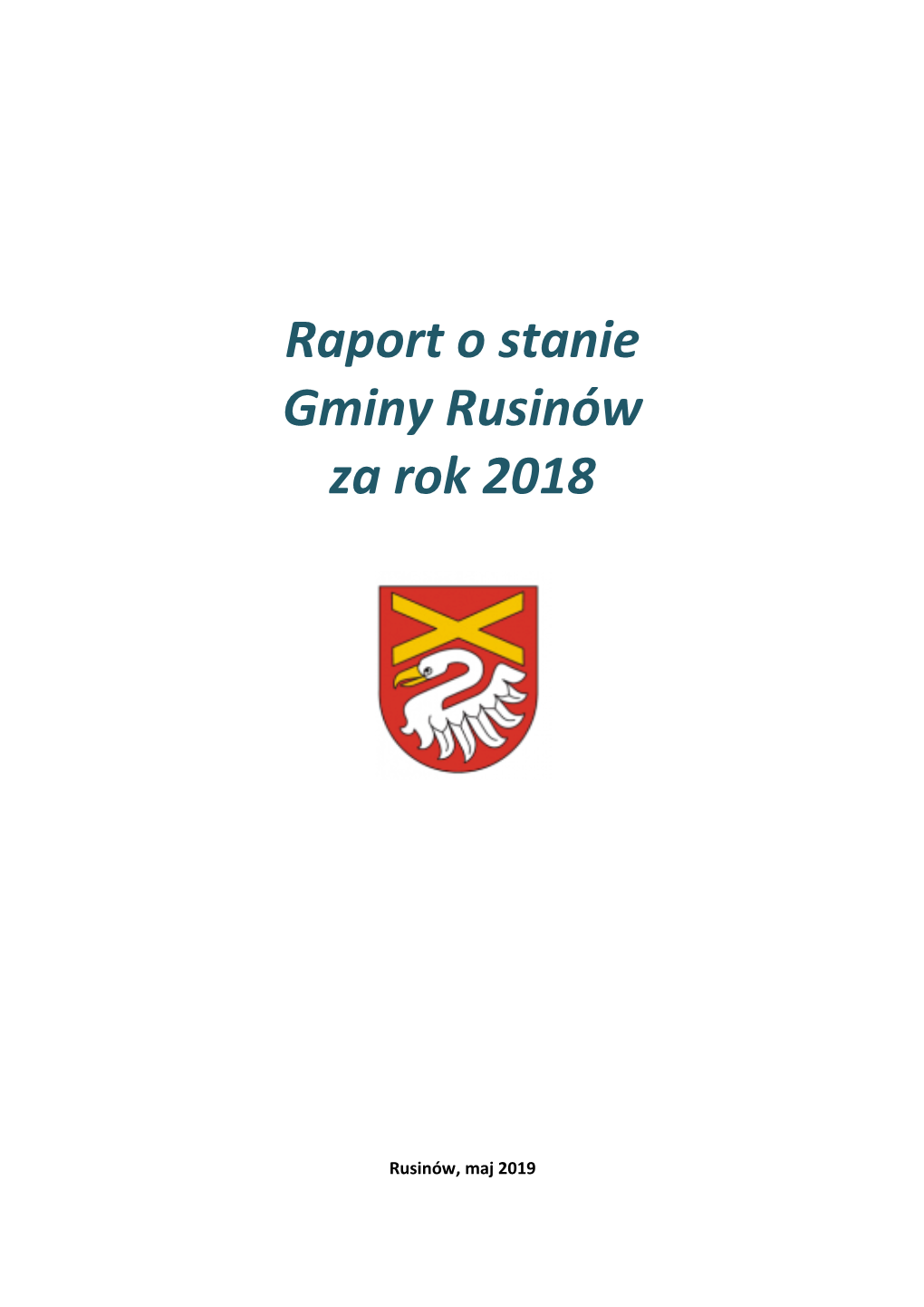 Raport O Stanie Gminy Rusinów Za Rok 2018