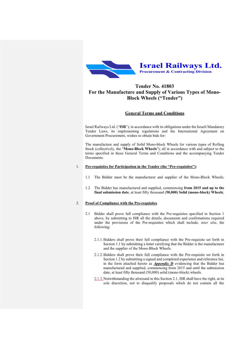 Israel Railways Ltd