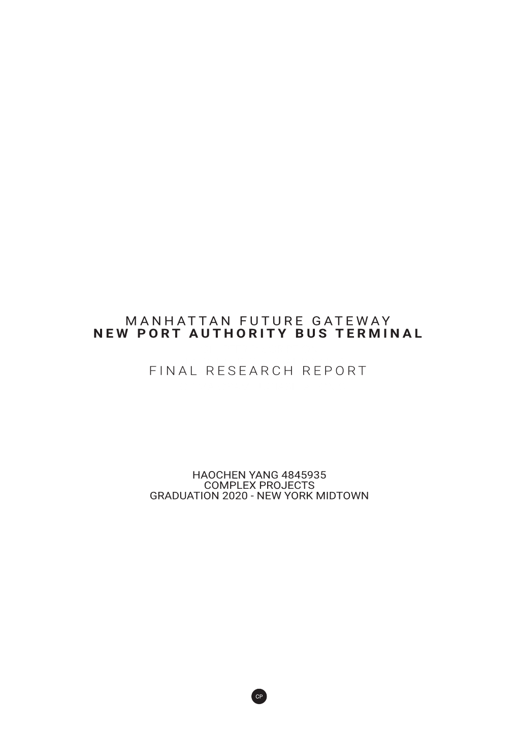 Manhattan Future Gateway New Port Authority Bus