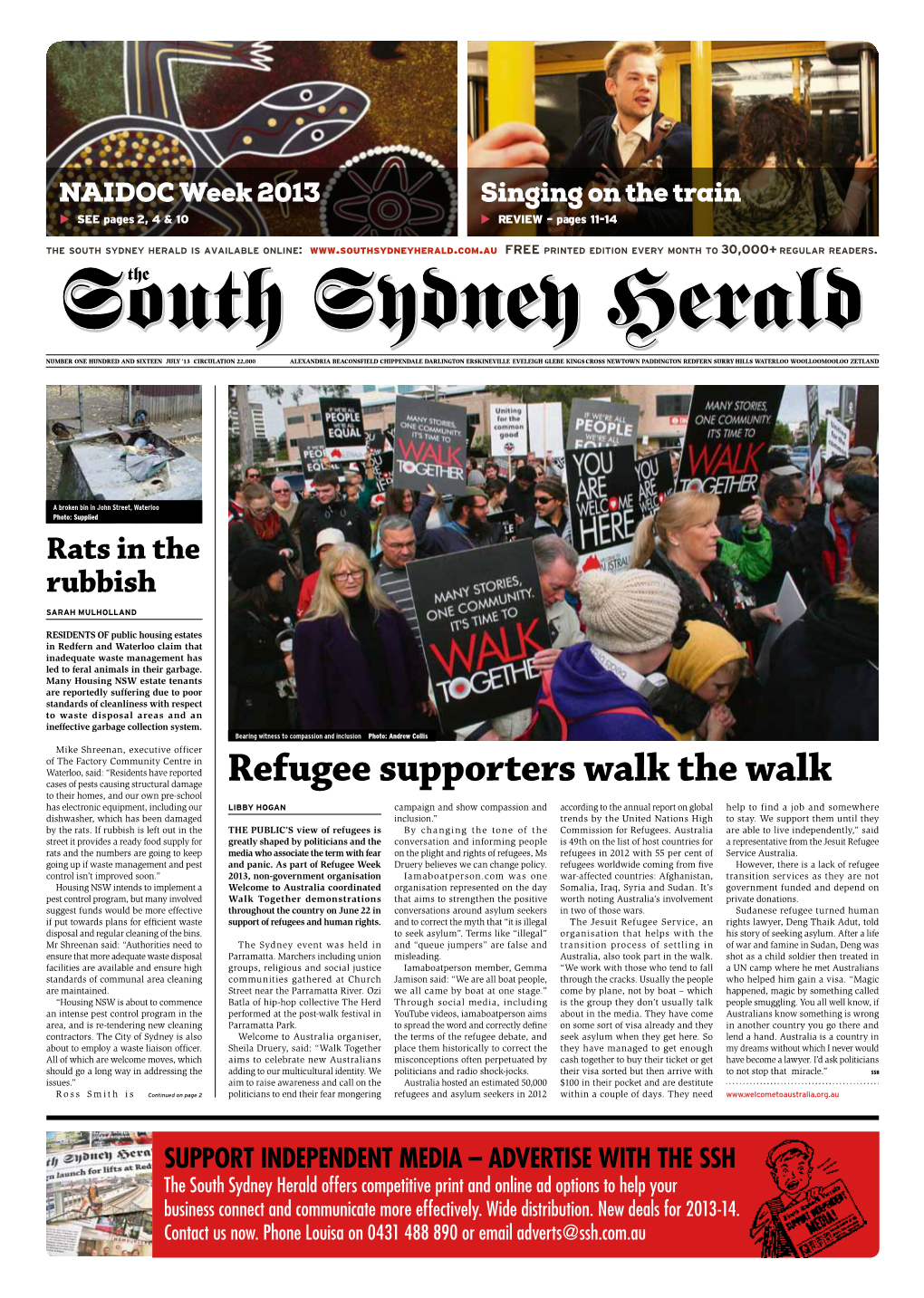 SSH the South Sydney Herald Offers Competitive Print and Online Ad Options to Help Your Business Connect and Communicate More Effectively