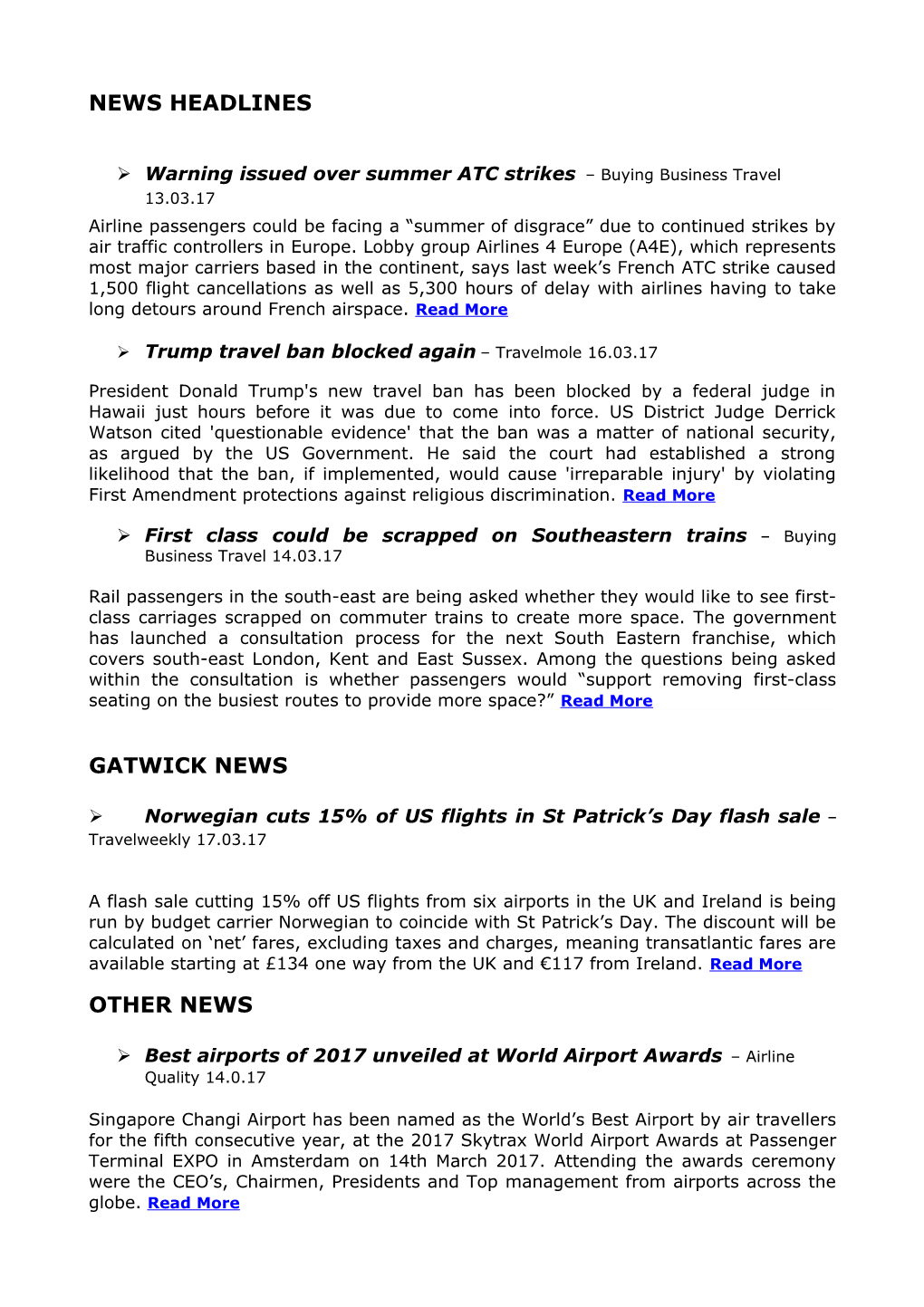 Ø Warning Issued Over Summer ATC Strikes Buying Business Travel 13.03.17