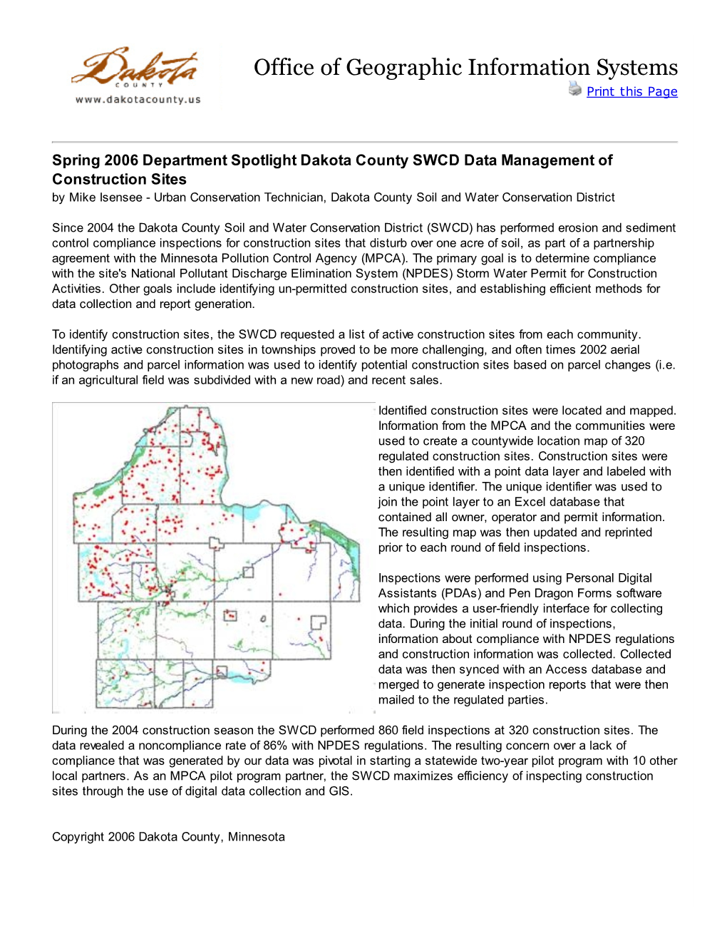 Office of Geographic Information Systems Print This Page