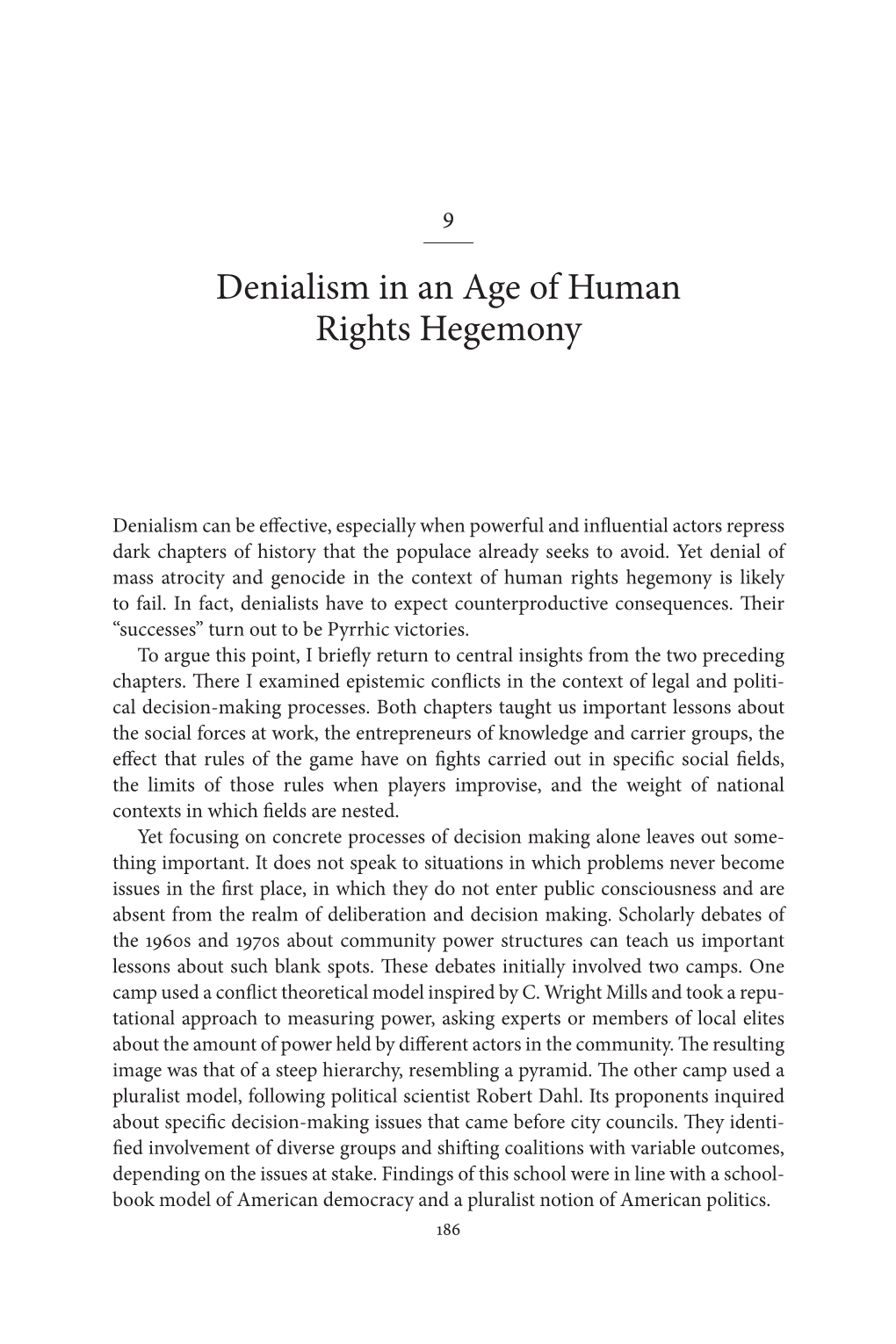 Denialism in an Age of Human Rights Hegemony