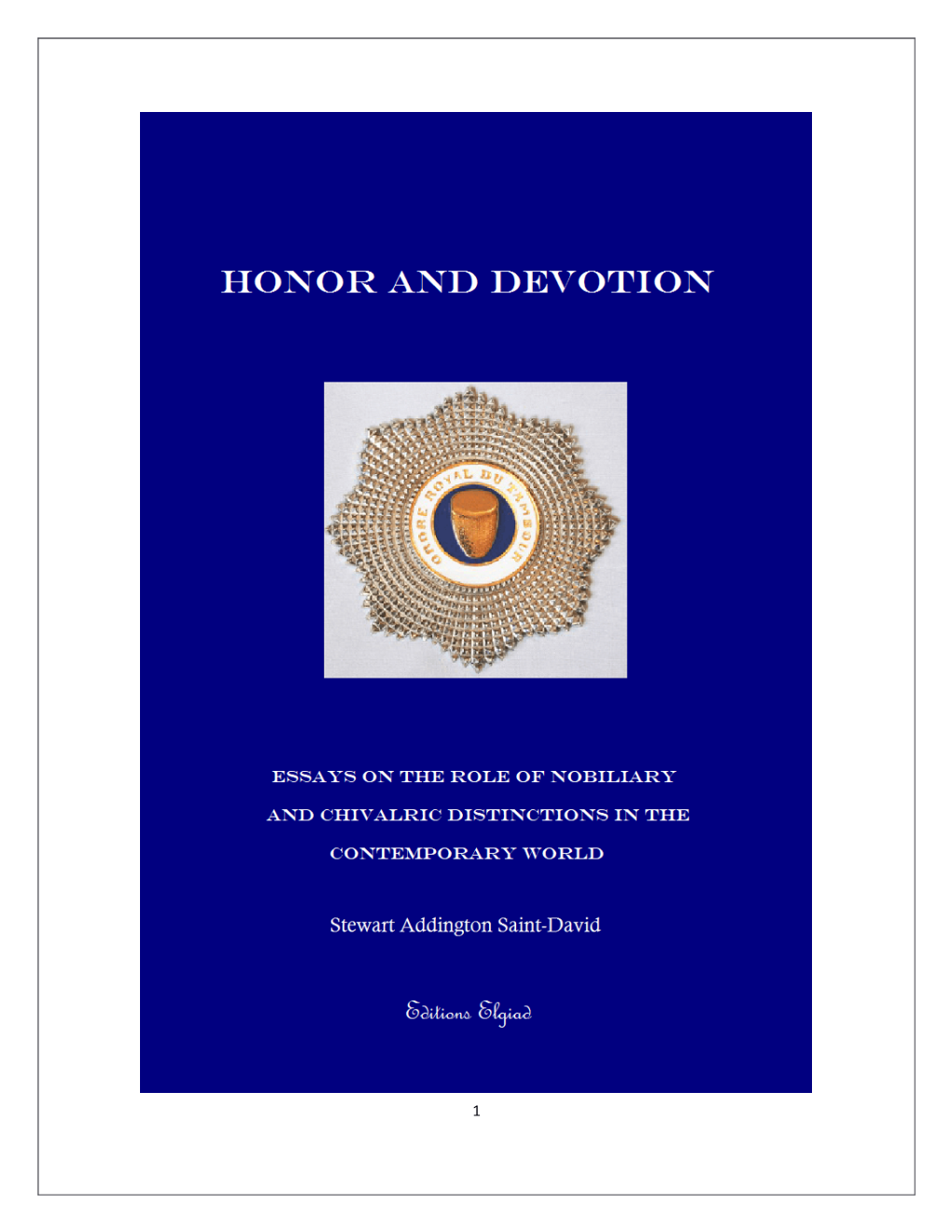 Honor and Devotion