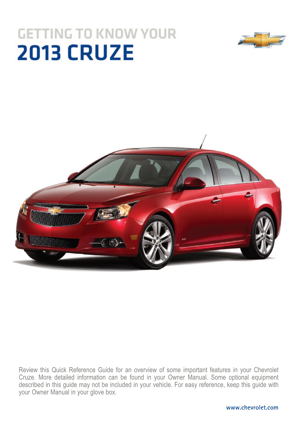 2013 Chevrolet Cruze Get to Know Guide