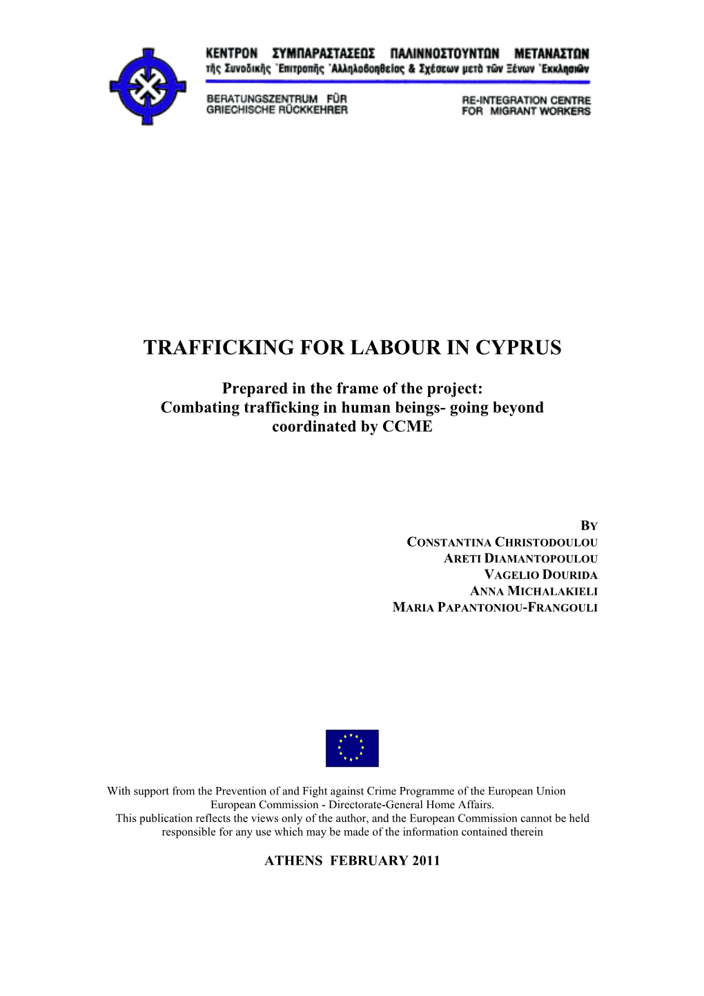 Trafficking for Labour in Cyprus