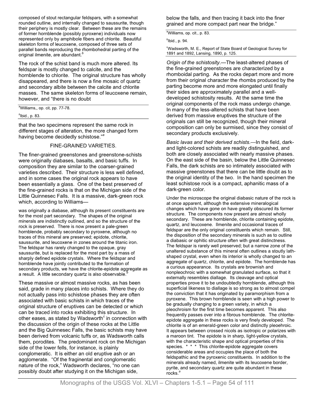 Monographs of the USGS Vol. XLVI