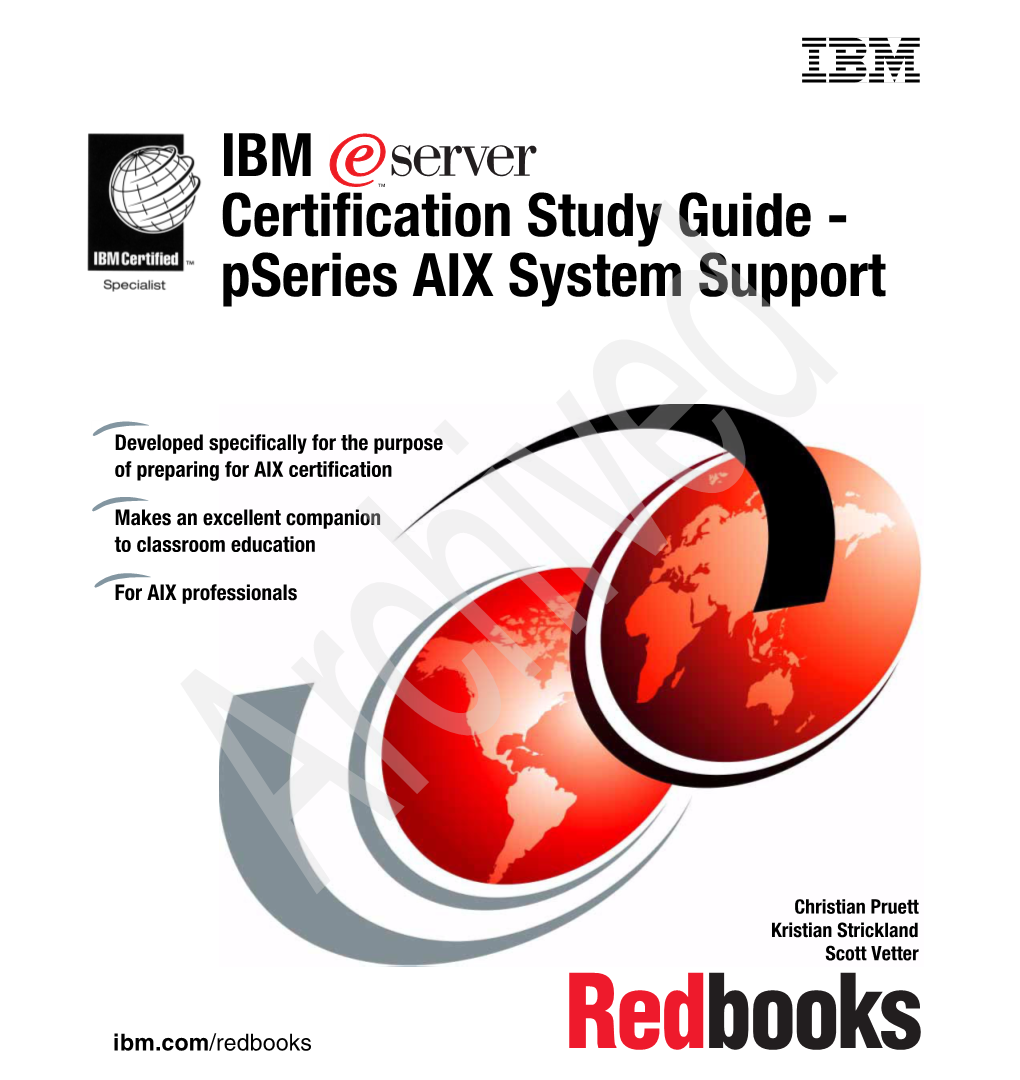 IBM Certification Study Guide - Pseries AIX System Support