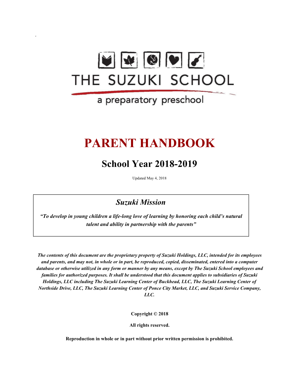 Parent Handbook