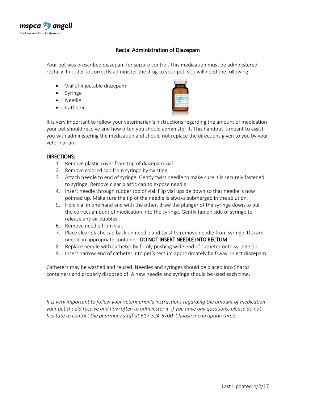 Rectal Administration of Diazepam