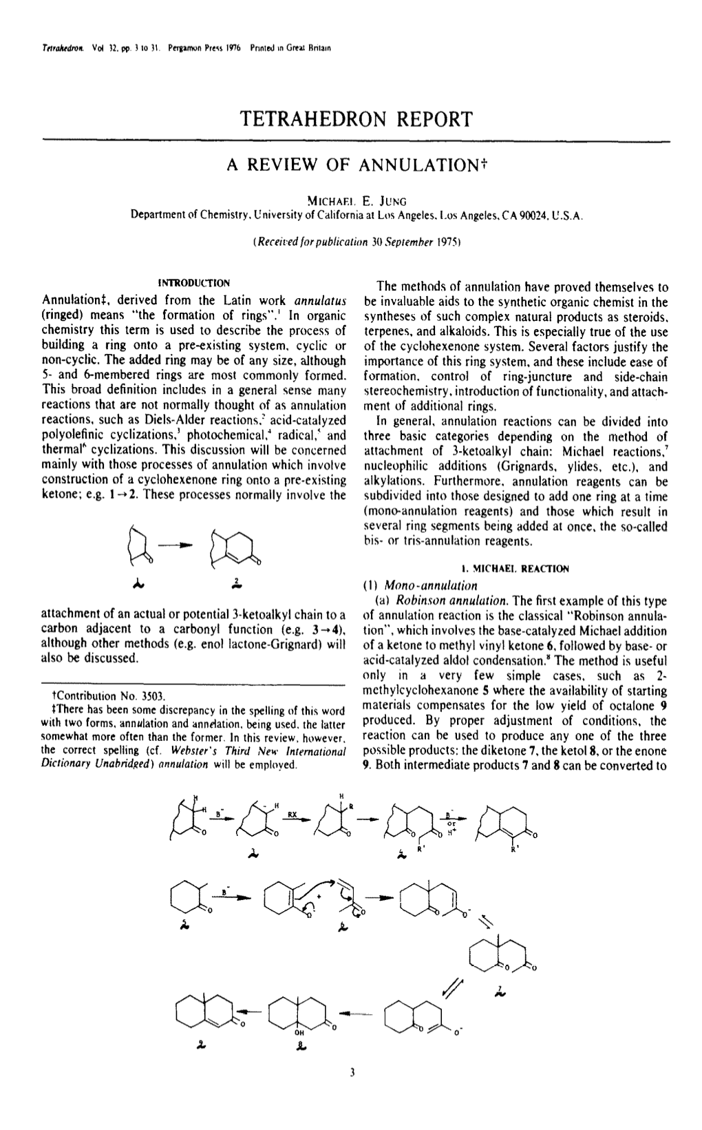 Tetrahedron Report