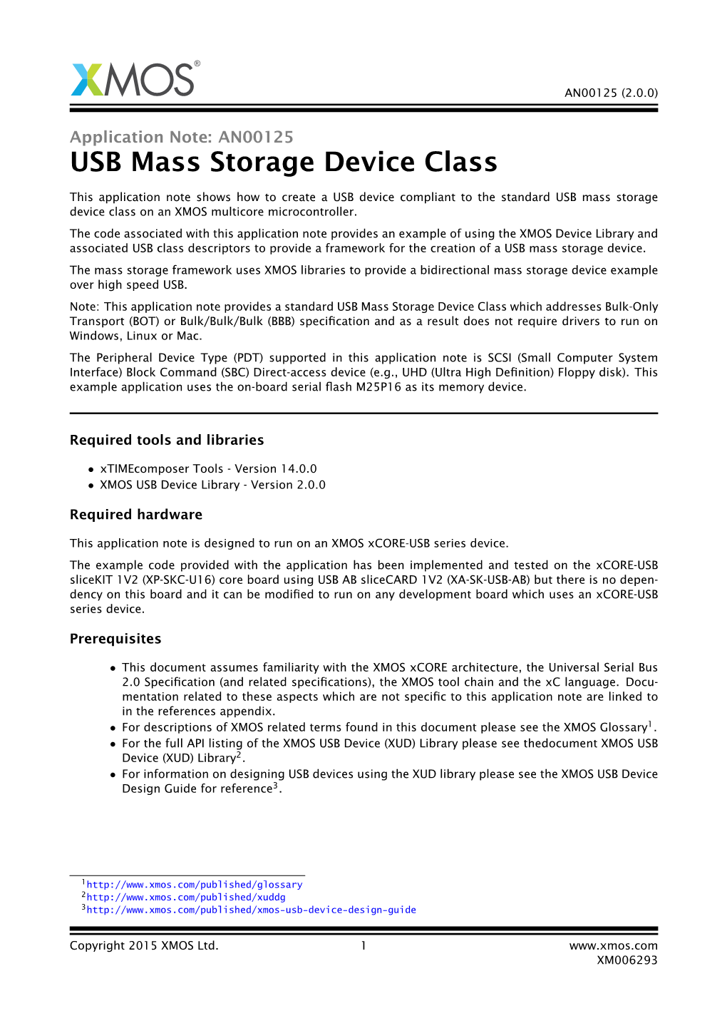 USB Mass Storage Device Class