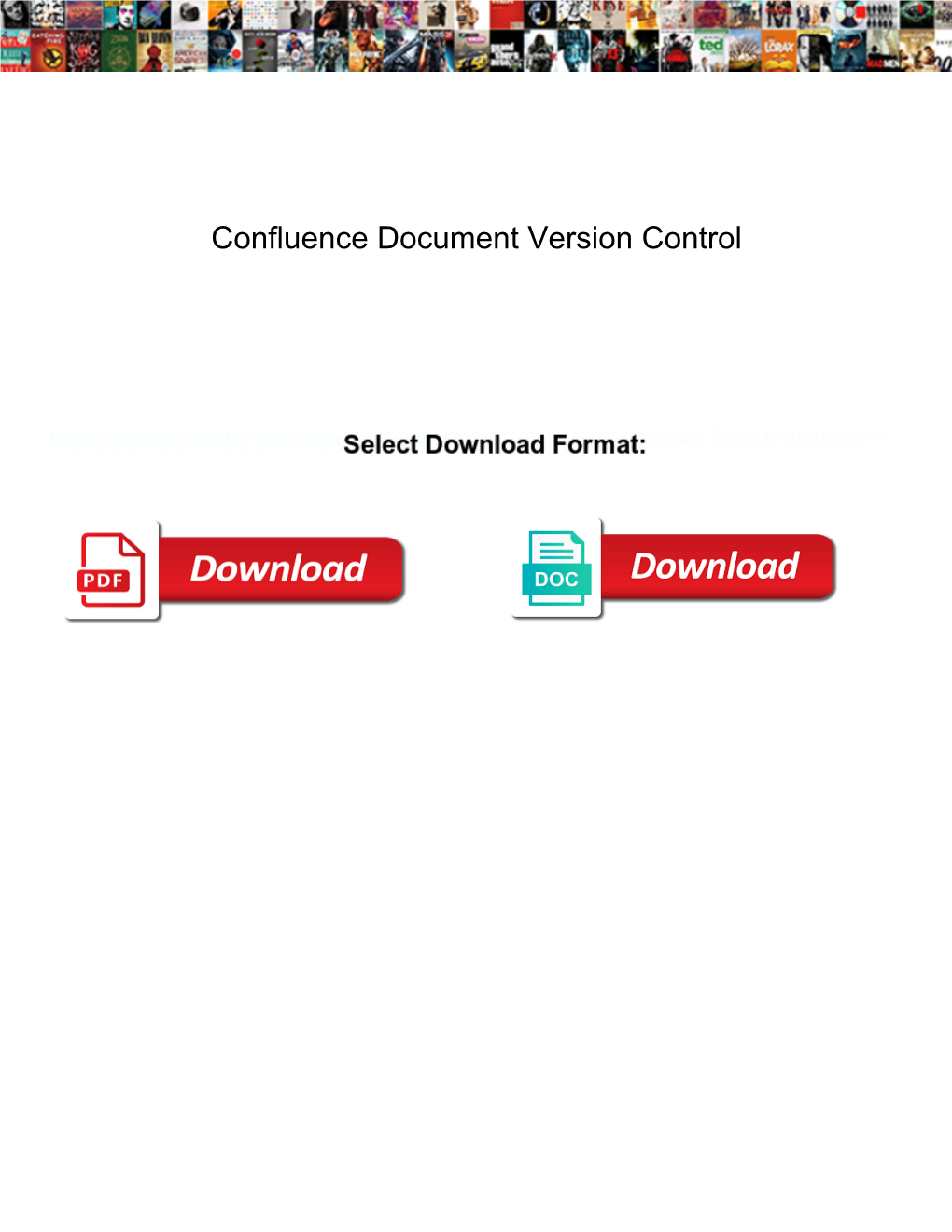Confluence Document Version Control