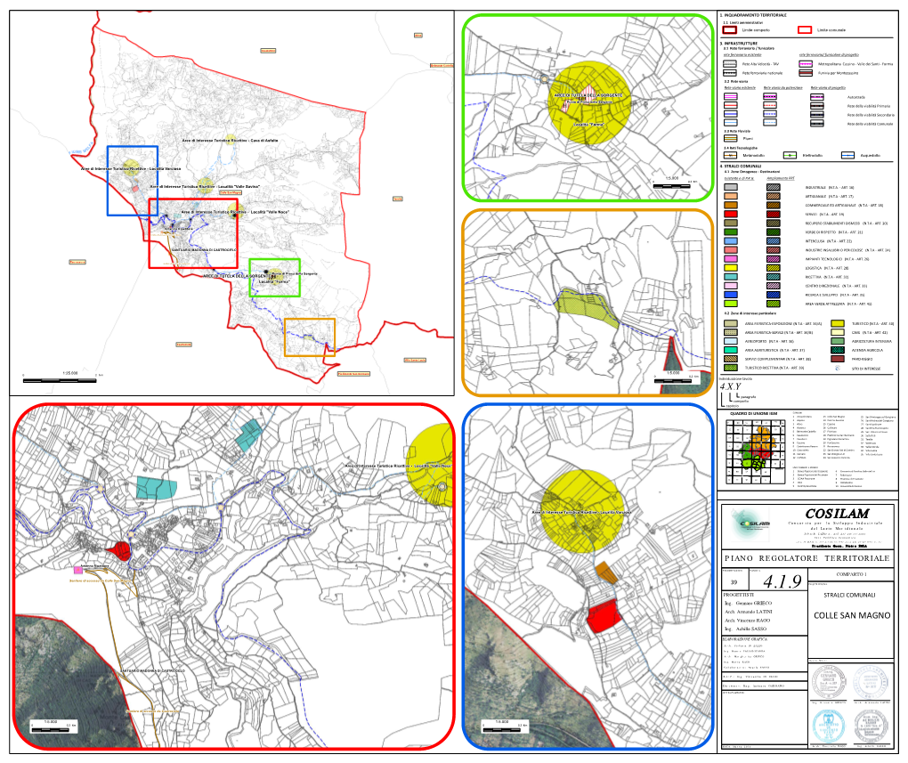 STRALCI COMUNALI Aree Di Interesse Turistico Ricettive - Località Varciosa 4.1 Zone Omogenee - Destinazioni 1:5.000 Esistente E Di P.R.G
