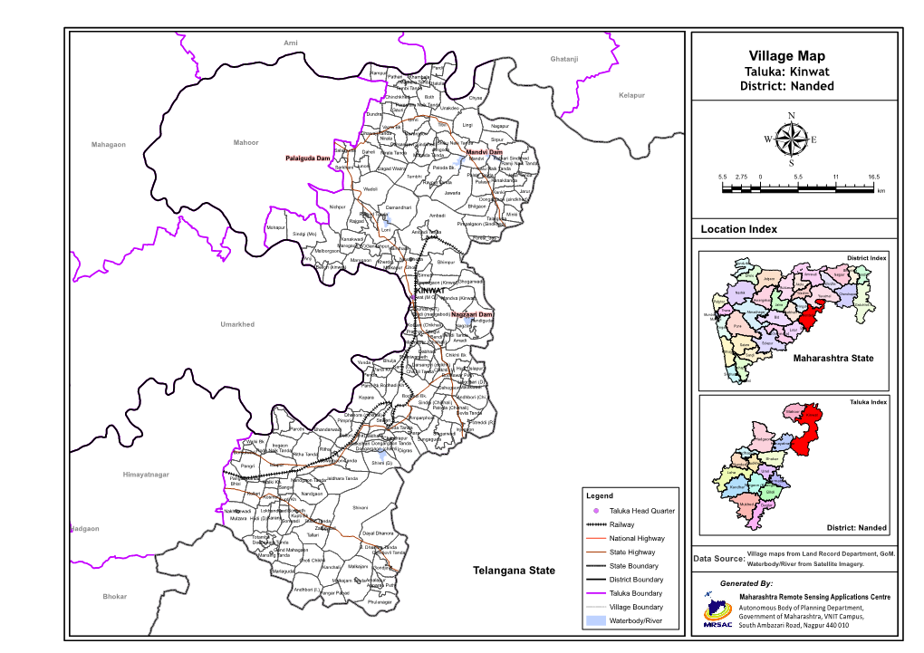 Village Map Taluka: Kinwat District: Nanded