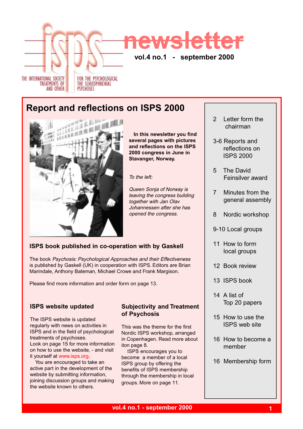 Isps Newsletter