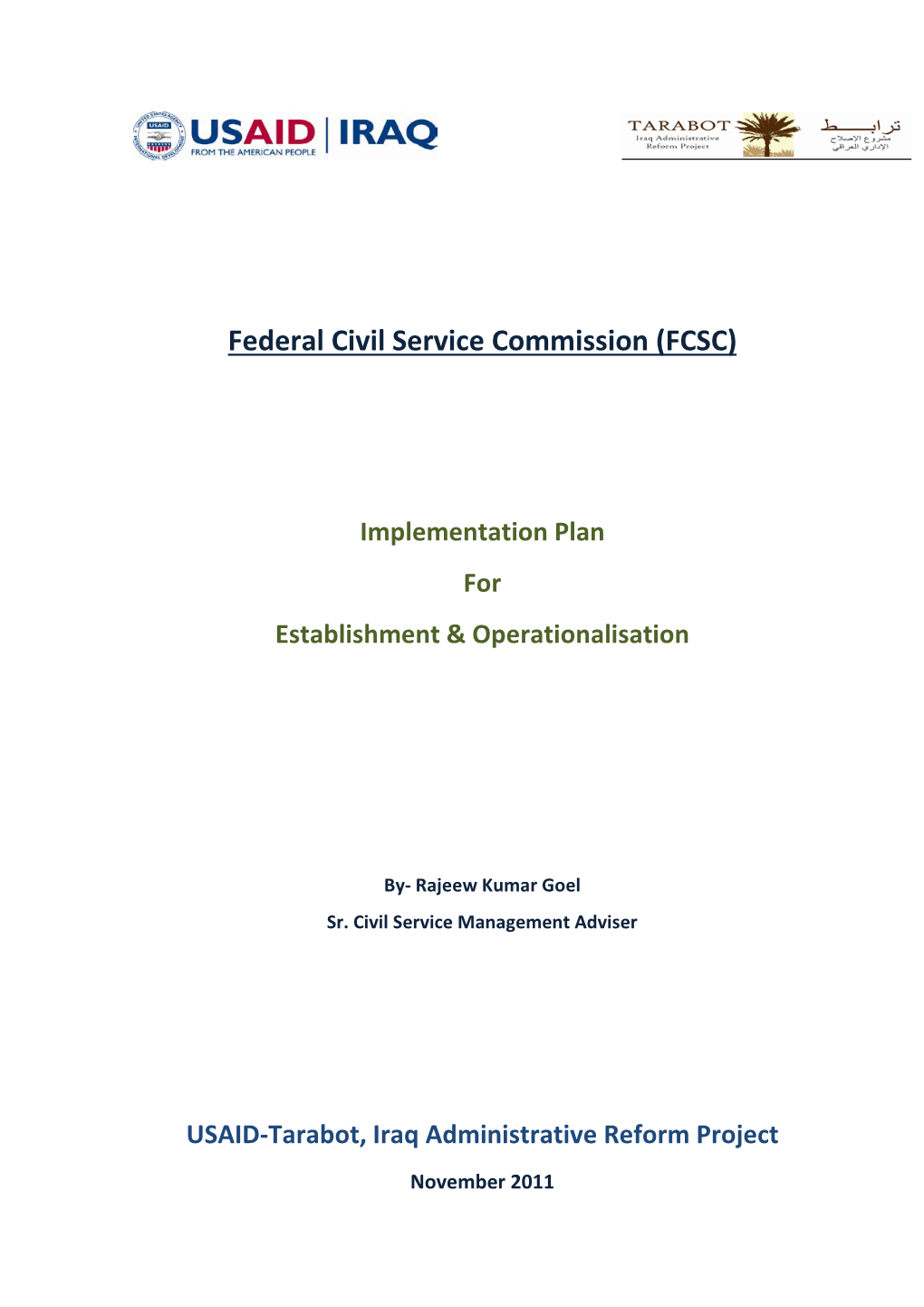 Federal Civil Service Commission (FCSC)