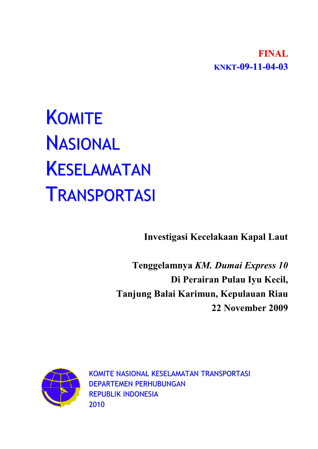 Laporan Final KM. Dumai Express 10.Pdf