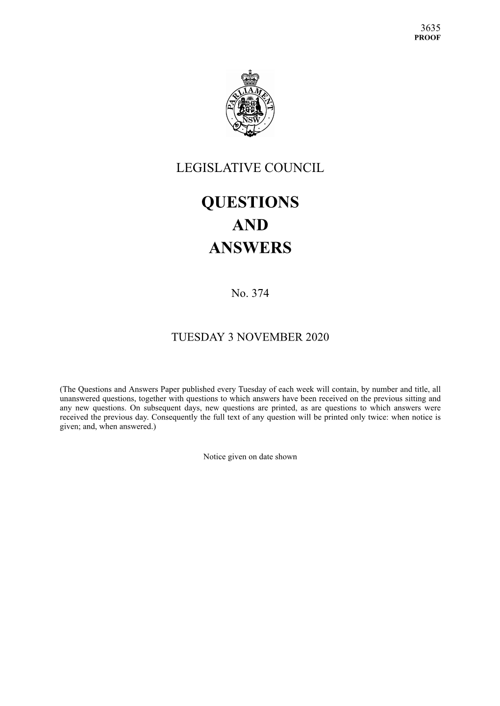 Questions & Answers Paper No