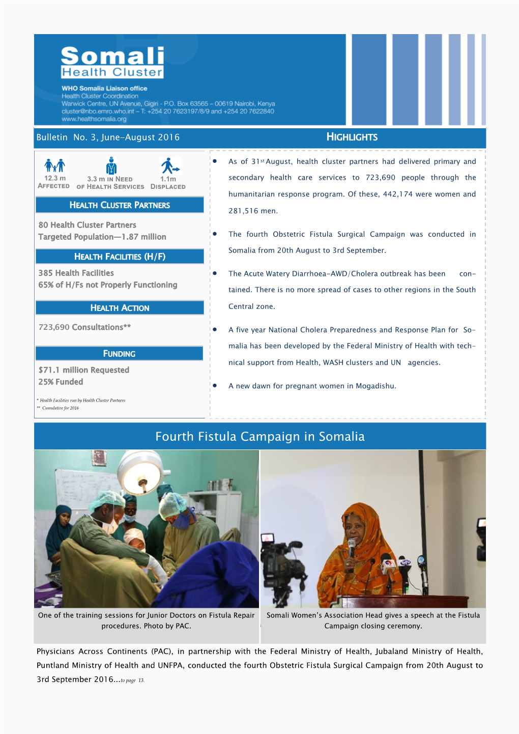 Fourth Fistula Campaign in Somalia