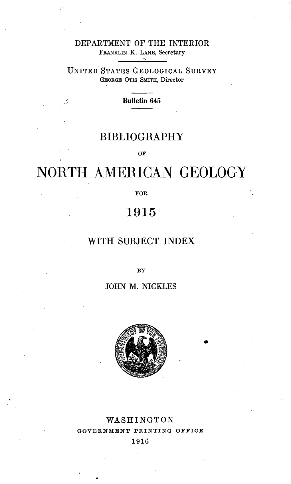 North American Geology