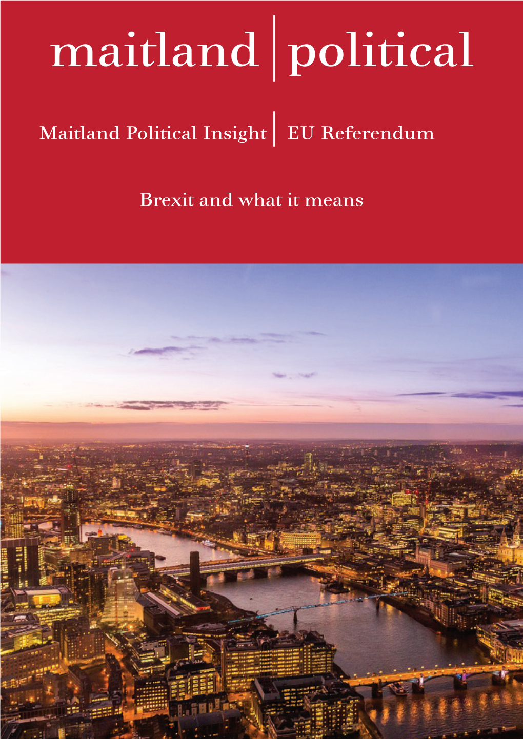 Maitland Political Insight EU Referendum