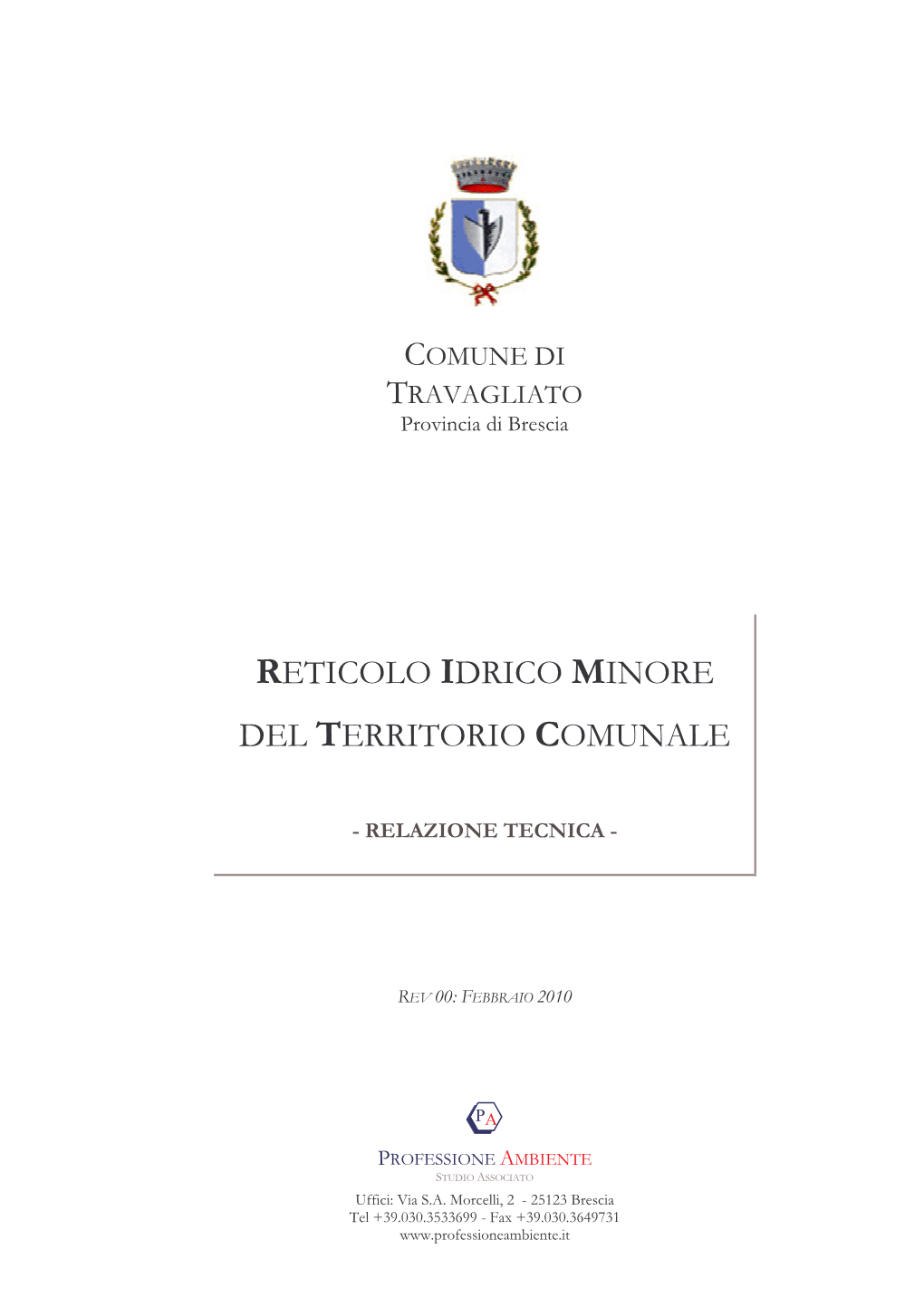 Reticolo Idrico Minore Del Territorio Comunale