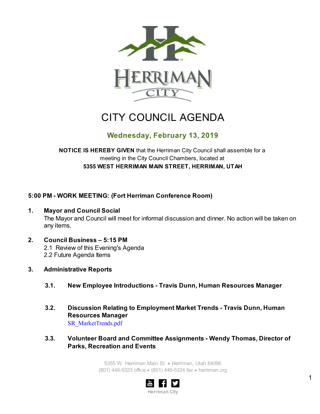 City Council Agenda